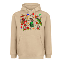 Mushroom mexican skeletons Heavyweight Hoodie - Zillion Design Studio