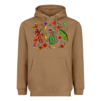 Toasted Coconut mexican skeletons Heavyweight Hoodie - Zillion Design Studio