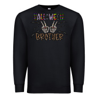 Black halloween brother Premium Sweatshirt - CowhideDigitalArt