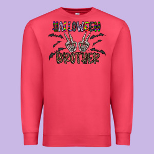 Halloween Brother Premium Sweatshirt Designed By Cowhidedigitalart