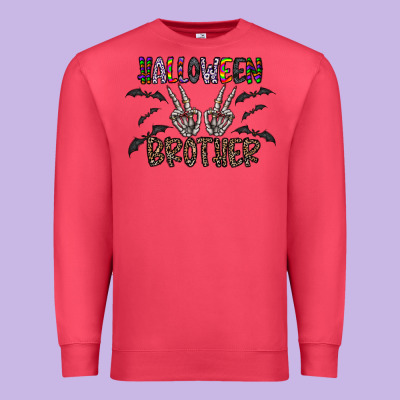 Halloween Brother Premium Sweatshirt Designed By Cowhidedigitalart