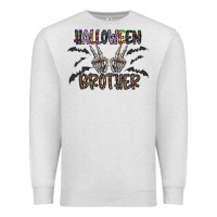 Oatmeal Heather halloween brother Premium Sweatshirt - CowhideDigitalArt