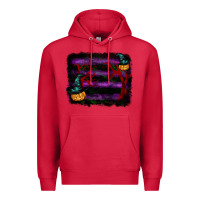 Cardinal halloween witch hat backround Premium Hoodie - RanaPortraitStore