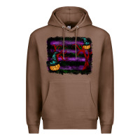 Chestnut halloween witch hat backround Premium Hoodie - RanaPortraitStore