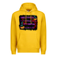 Lemon halloween witch hat backround Premium Hoodie - RanaPortraitStore