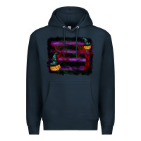 Navy halloween witch hat backround Premium Hoodie - RanaPortraitStore