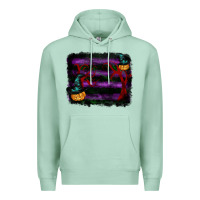 Seafoam halloween witch hat backround Premium Hoodie - RanaPortraitStore