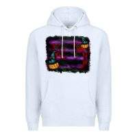 White halloween witch hat backround Premium Hoodie - RanaPortraitStore