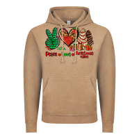 Vintage Coffee peace love Christmas cakes Vintage Hoodie - AdoDesignShop