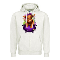 Oatmeal Heather Halloween Heifer Zipper Hoodie - RanaPortraitStore