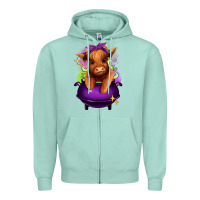 Seafoam Halloween Heifer Zipper Hoodie - RanaPortraitStore