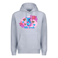 Heather Grey back to school flowers fifth grade 3200x2400 Premium Hoodie - AdoDesignShop