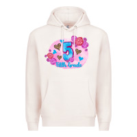 Pale Pink back to school flowers fifth grade 3200x2400 Premium Hoodie - AdoDesignShop