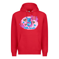 Red back to school flowers fifth grade 3200x2400 Premium Hoodie - AdoDesignShop