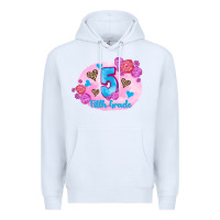 White back to school flowers fifth grade 3200x2400 Premium Hoodie - AdoDesignShop