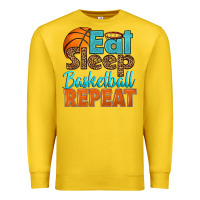 Lemon eat sleep basketball repeat Premium Sweatshirt - HRA Design Shop