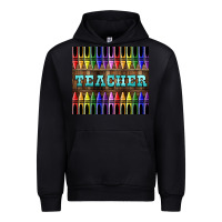 Black Teacher Crayons Urban Hoodie - LillyAllenDesigns
