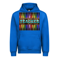 Cobalt Teacher Crayons Urban Hoodie - LillyAllenDesigns
