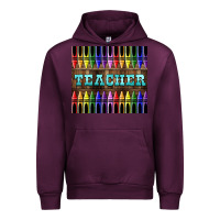Mauve Wine Teacher Crayons Urban Hoodie - LillyAllenDesigns