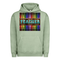 Pigment Oil Green Teacher Crayons Urban Hoodie - LillyAllenDesigns
