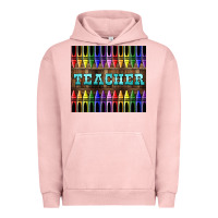 Pigment Salmon Teacher Crayons Urban Hoodie - LillyAllenDesigns