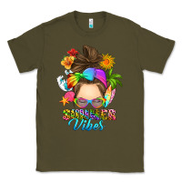Army Green messy bun summer vibes Classic Tee - RanaPortraitStore