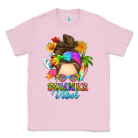 Bubblegum Pink messy bun summer vibes Classic Tee - RanaPortraitStore