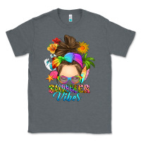 Charcoal Heather messy bun summer vibes Classic Tee - RanaPortraitStore