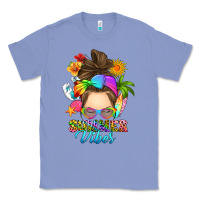 Colony Blue messy bun summer vibes Classic Tee - RanaPortraitStore
