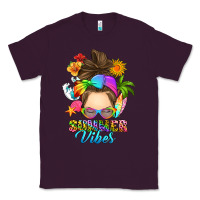Plum messy bun summer vibes Classic Tee - RanaPortraitStore
