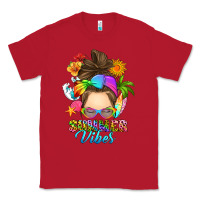 Red messy bun summer vibes Classic Tee - RanaPortraitStore