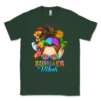 Sports Green messy bun summer vibes Classic Tee - RanaPortraitStore
