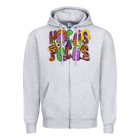 Heather Grey Hocus pocus Zipper Hoodie - RanaPortraitStore