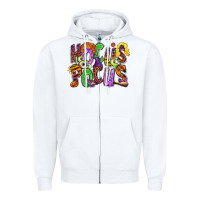 White Hocus pocus Zipper Hoodie - RanaPortraitStore