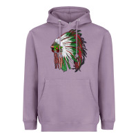 Lavender christmas indian feather headdress Heavyweight Hoodie - RanaPortraitStore