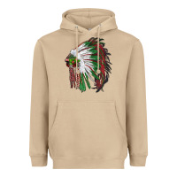 Mushroom christmas indian feather headdress Heavyweight Hoodie - RanaPortraitStore