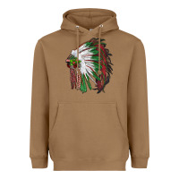 Toasted Coconut christmas indian feather headdress Heavyweight Hoodie - RanaPortraitStore