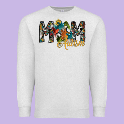 Mom Autism Premium Sweatshirt Designed By Sublimationcraftshop