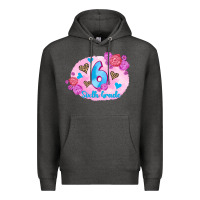 Charcoal Heather back to school flowers sixth grade 3200x2400 Premium Hoodie - AdoDesignShop