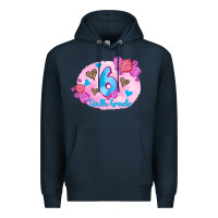 Navy back to school flowers sixth grade 3200x2400 Premium Hoodie - AdoDesignShop