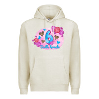 Oatmeal Heather back to school flowers sixth grade 3200x2400 Premium Hoodie - AdoDesignShop
