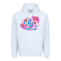 White back to school flowers sixth grade 3200x2400 Premium Hoodie - AdoDesignShop