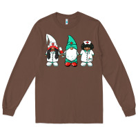 Chestnut african american nurse gnomies medical gnomies Long Sleeve Tee - BarkalooDesign