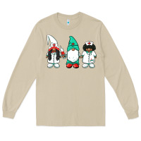 Mushroom african american nurse gnomies medical gnomies Long Sleeve Tee - BarkalooDesign