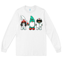 White african american nurse gnomies medical gnomies Long Sleeve Tee - BarkalooDesign