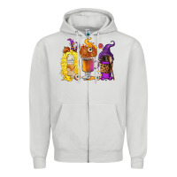 Dove Grey Halloween hocus pocus coffee cups Zipper Hoodie - RanaPortraitStore