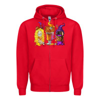 Red Halloween hocus pocus coffee cups Zipper Hoodie - RanaPortraitStore