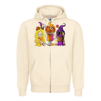 Sandshell Halloween hocus pocus coffee cups Zipper Hoodie - RanaPortraitStore