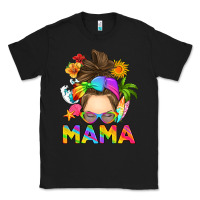 Black messy bun mama summer Classic Tee - RanaPortraitStore