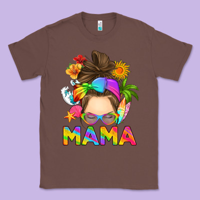 Messy Bun Mama Summer Classic Tee Designed By Ranaportraitstore